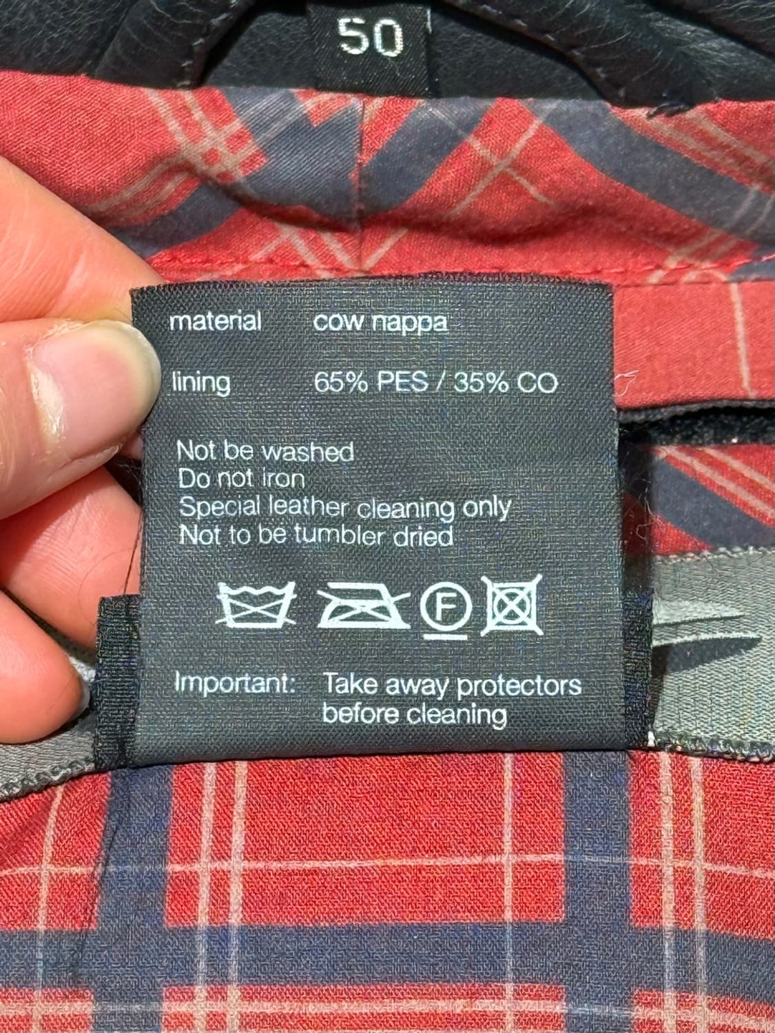 bmw 캐년 블랙 나파 레더 바이커 자켓 상품이미지8