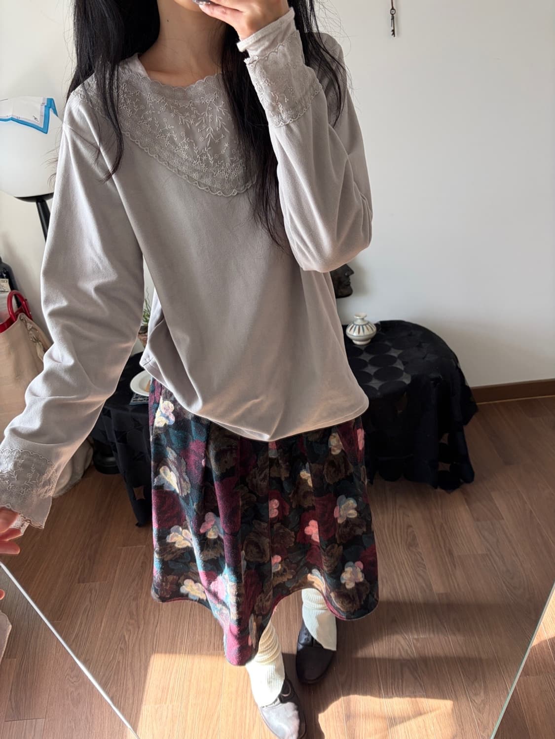 lace long sleeve top 상품이미지6