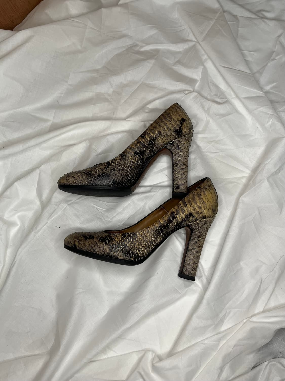 메종 마르틴 마르지엘라 레플리카 파이톤 레더 펌프스 상품이미지2