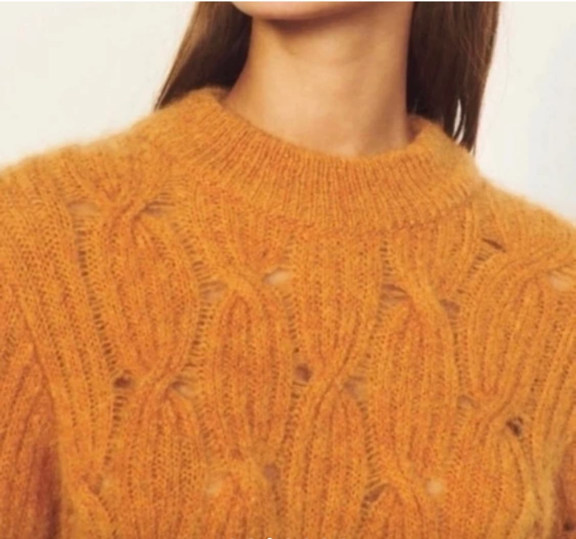 산드로(Sandro) 모헤어 혼방 케이블 니트 스웨터 1 상품이미지7