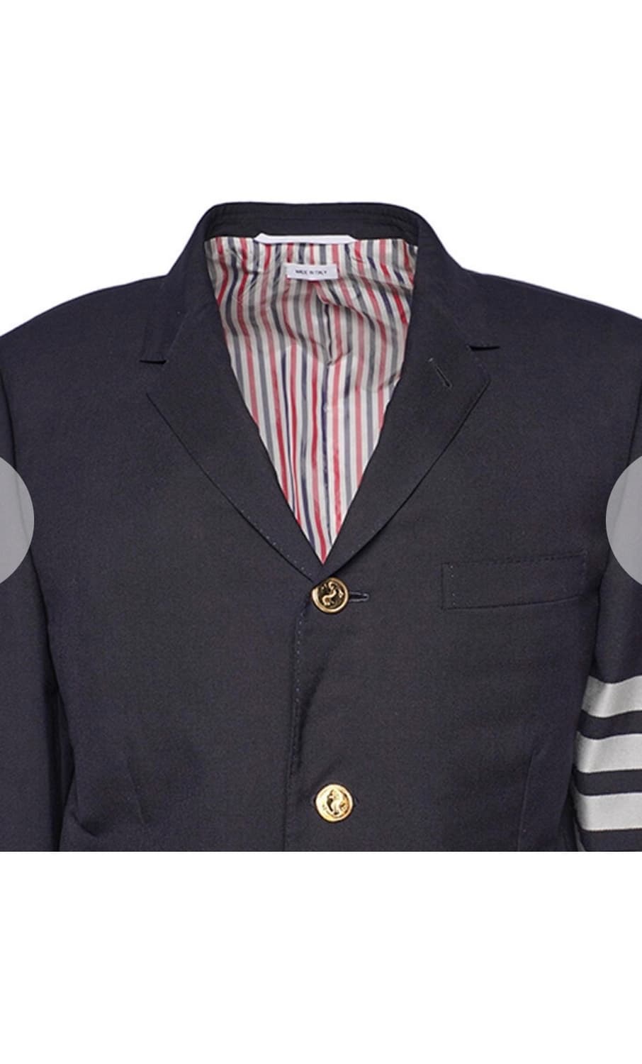 톰브라운 사선완장 울 블레이저 자켓 네이비 (MJC001A) 상품이미지3