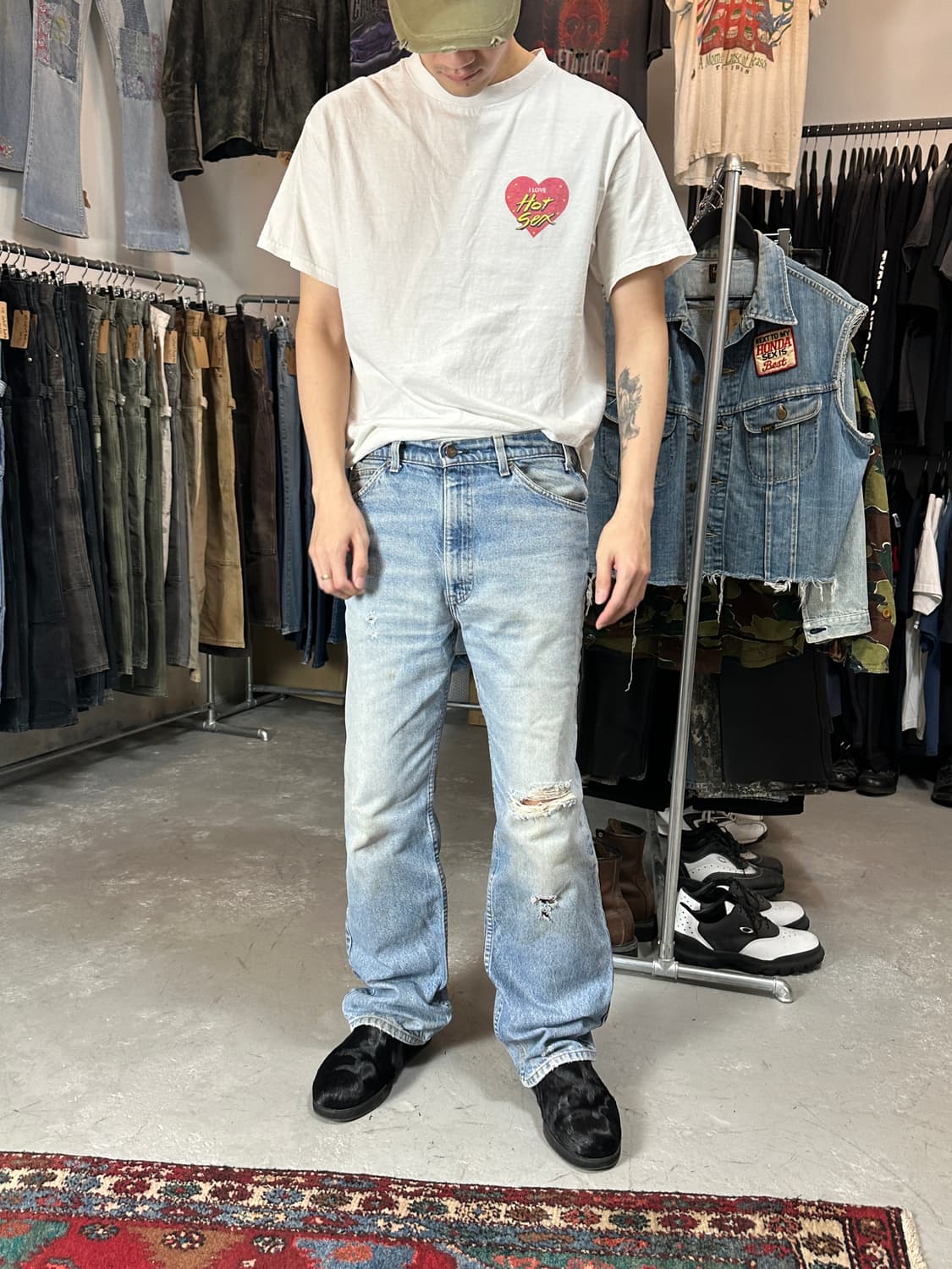 80's USA Made 빈티지 리바이스 517 오렌지탭 부츠컷 그런지 상품이미지2