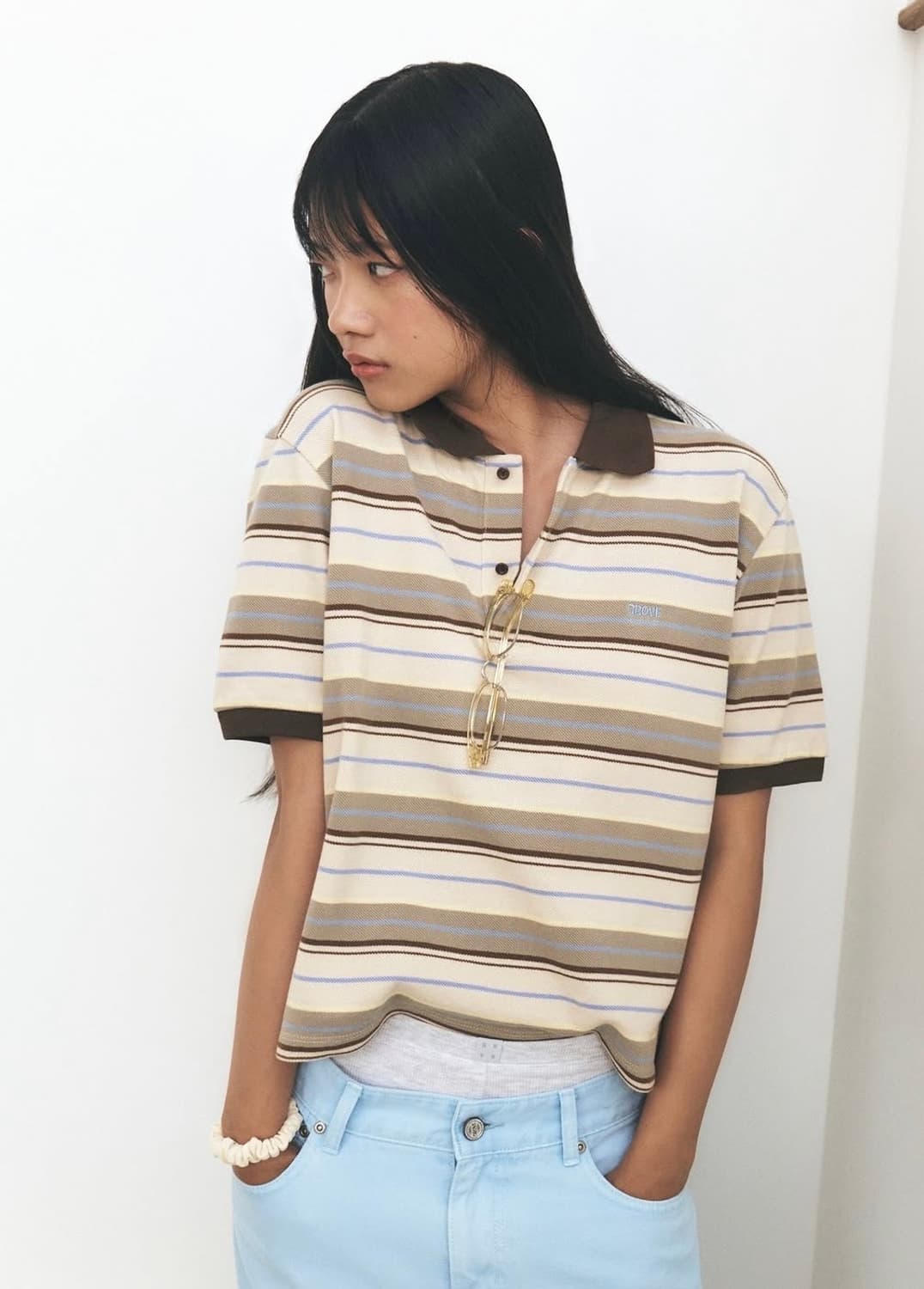 GROVE CARELL STRIPE PIQUE SHIRT 피케 셔츠 상품이미지2