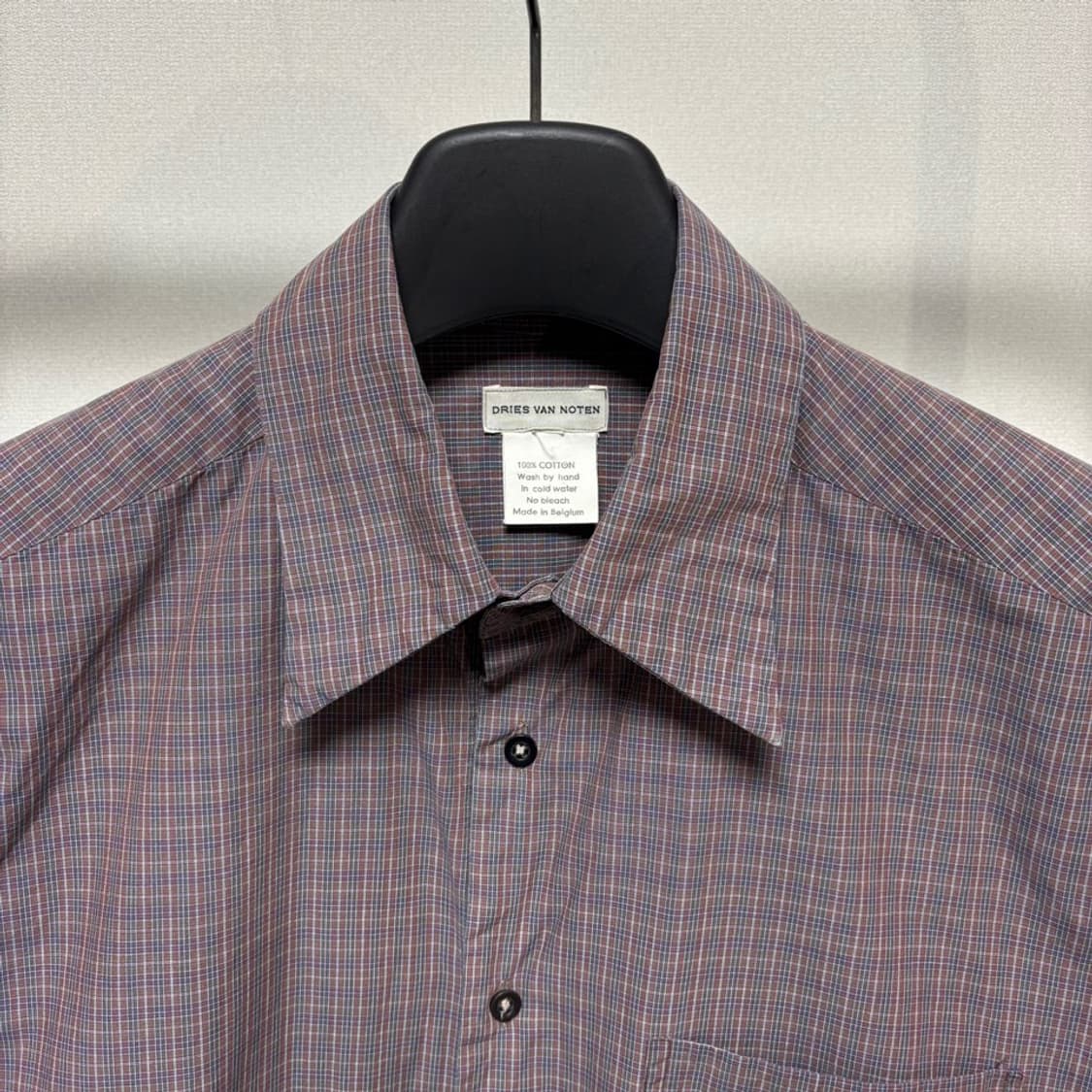 드리스 반 노튼 체크 셔츠 상품이미지2