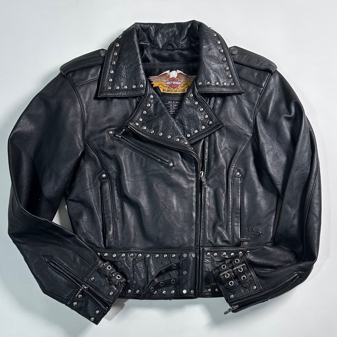 할리데이비슨 터키석 징 더블 라이더 자켓 상품이미지1