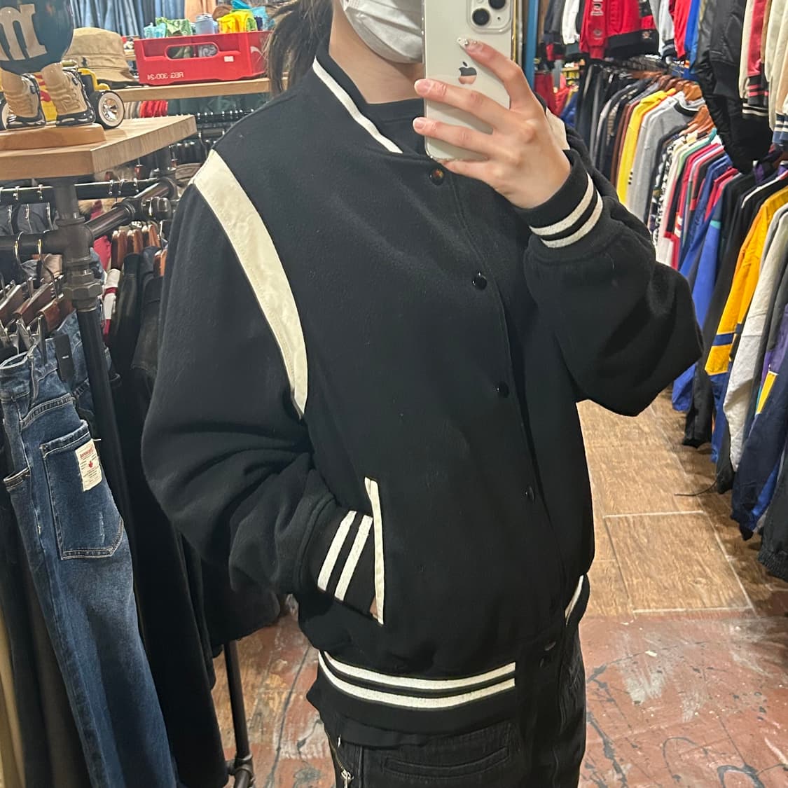 [HI] 드림월드 봄버 자켓 블랙 상품이미지3