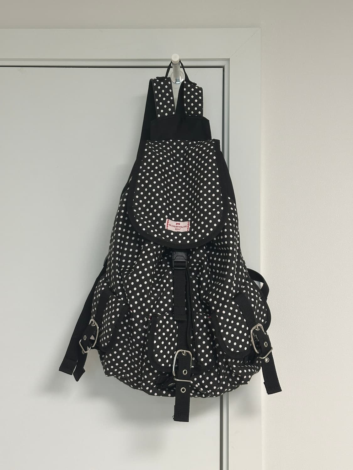 도트 백팩 블랙 상품이미지1