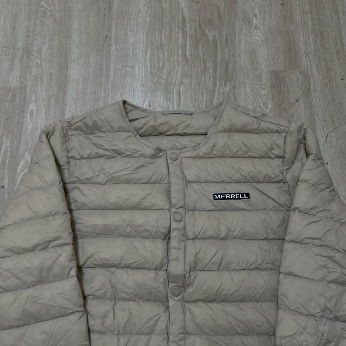 머렐 로고 라이트 구스다운 경량패딩 M/95  상품이미지2