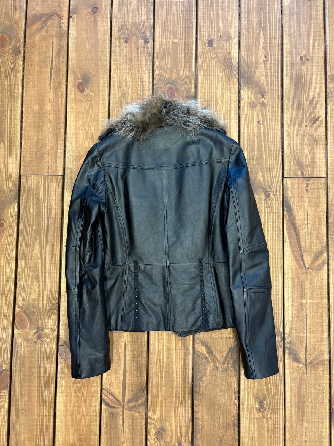 양가죽 폭스털 레이어드 무스탕 상품이미지7