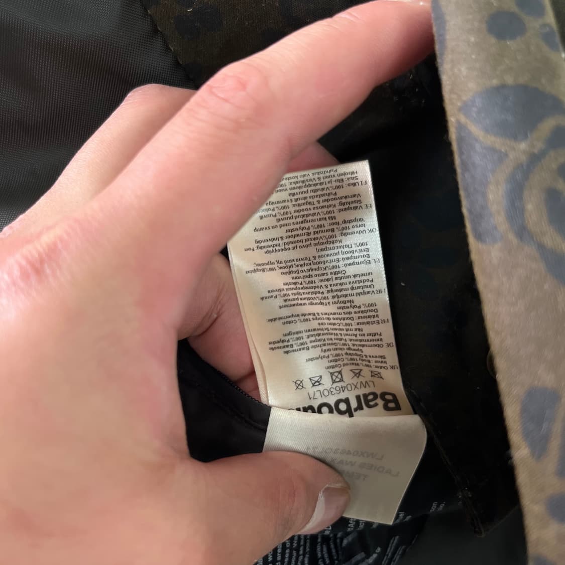 W95 바버 로즈 알리 왁스자켓 상품이미지7