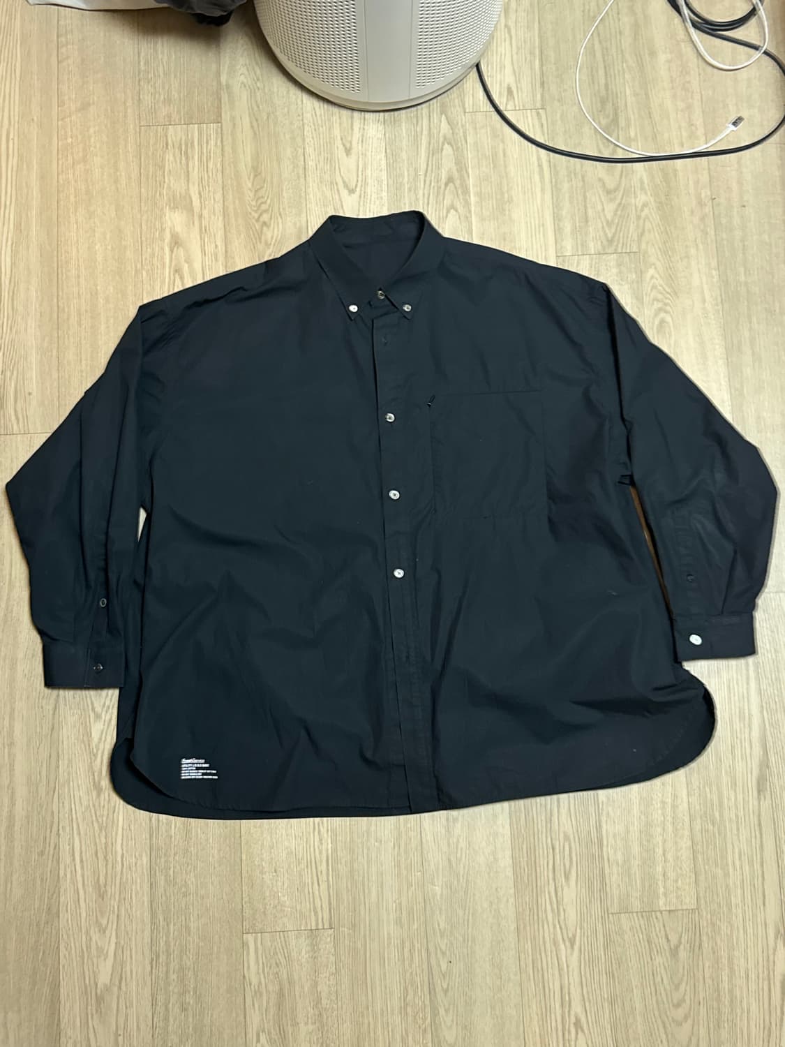 프레시서비스 유틸리티 버로우드 셔츠 블랙 상품이미지3