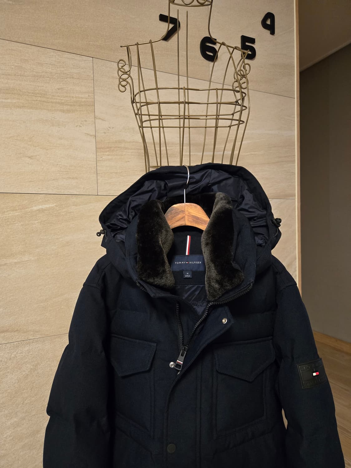 [m/100] 타미힐피거 남성 후드 패딩 상품이미지2