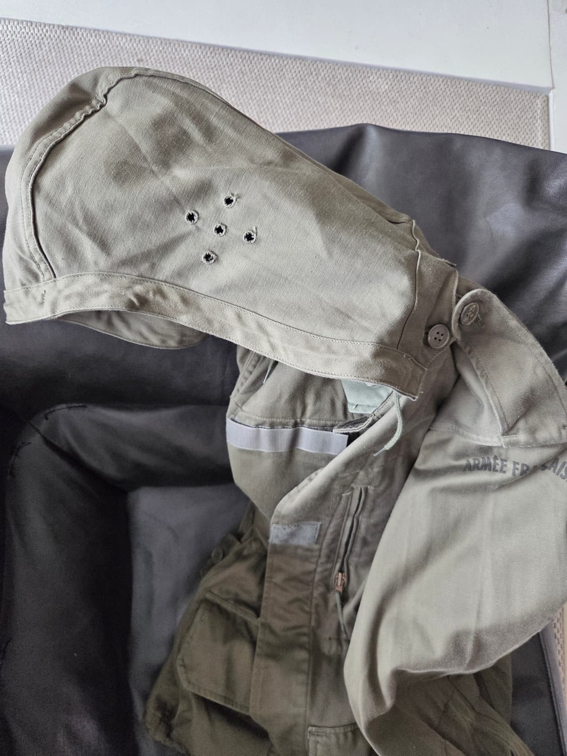 80's 빈티지 프랑스군 m64 필드자켓 92c 야상 밀리터리 상품이미지7