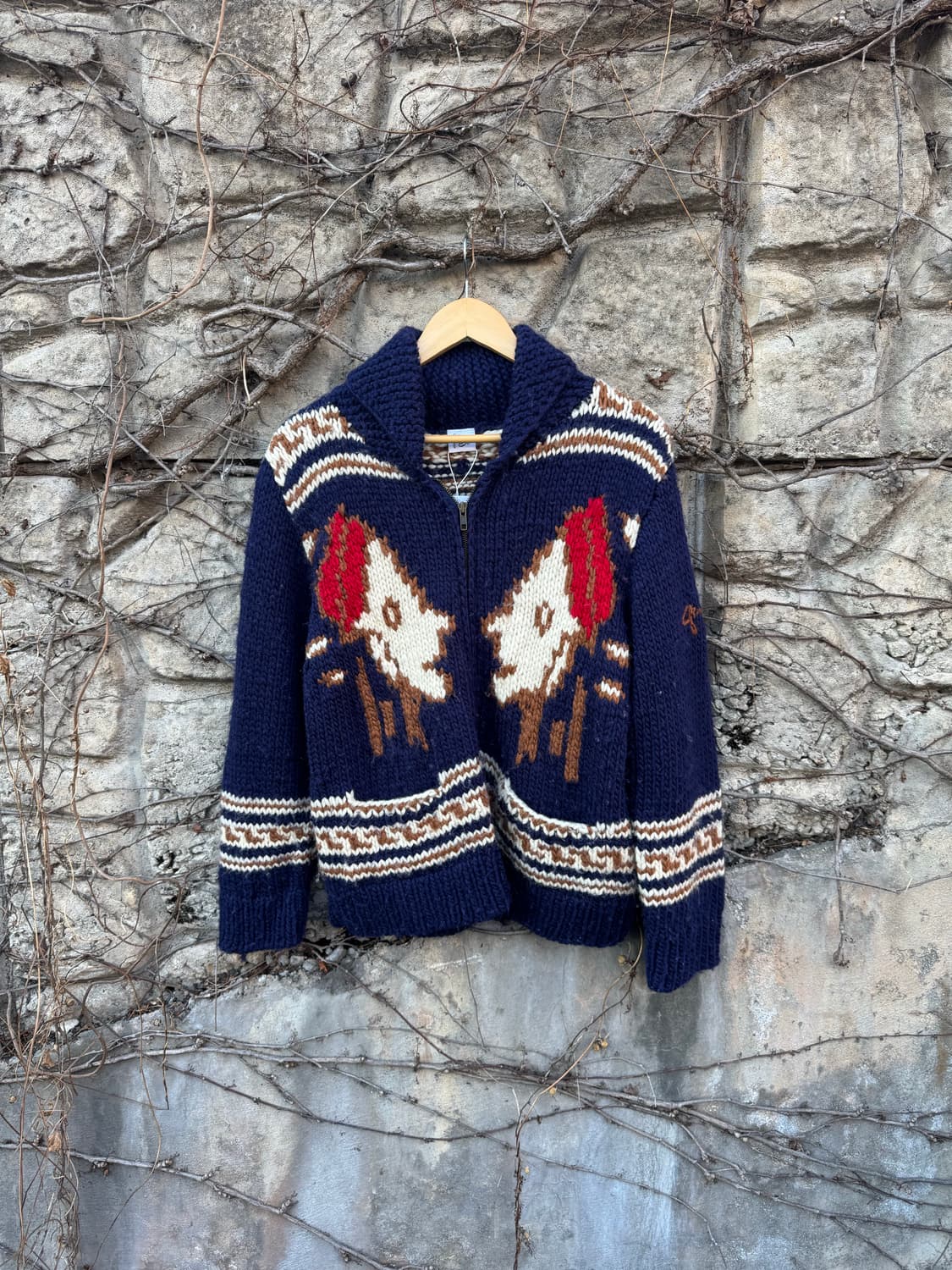 Gotcha japan 일본 빈티지 코위찬 스웨터 자켓 상품이미지1