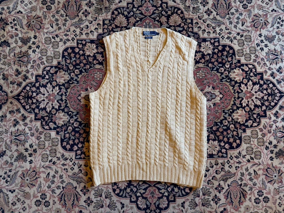폴로 랄프로렌 100% 실크 핸드 니트 베스트 100~103 상품이미지1