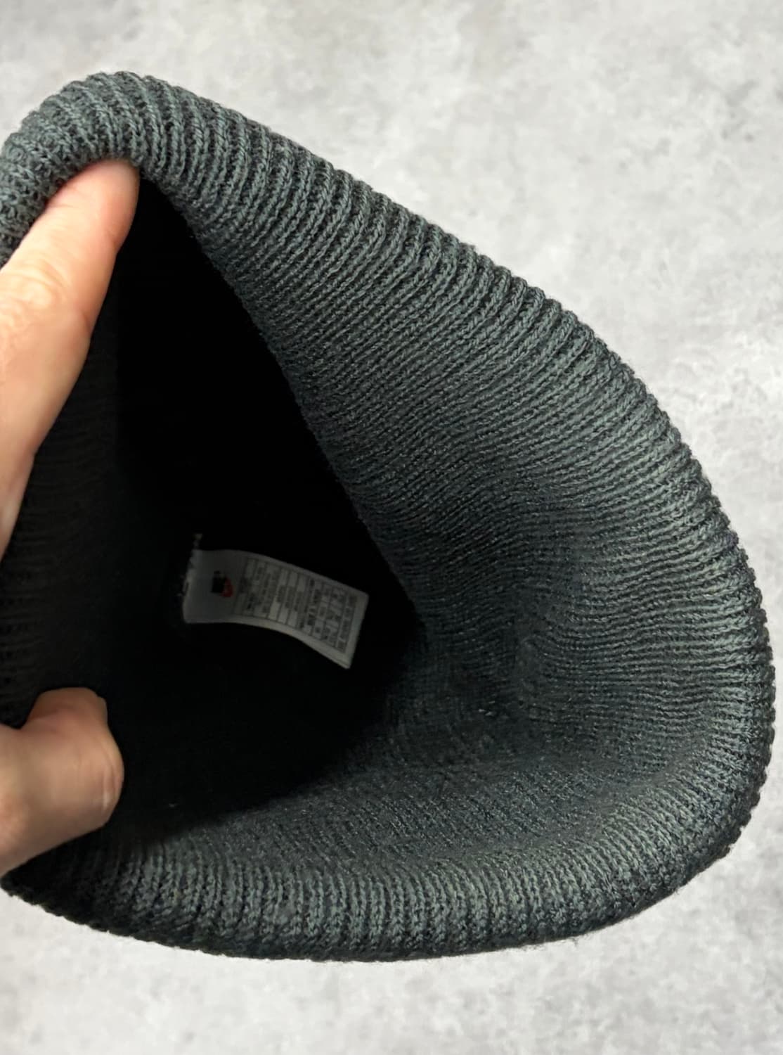 90s 나이키 비니 네이비/블랙 스우시 로고 상품이미지5