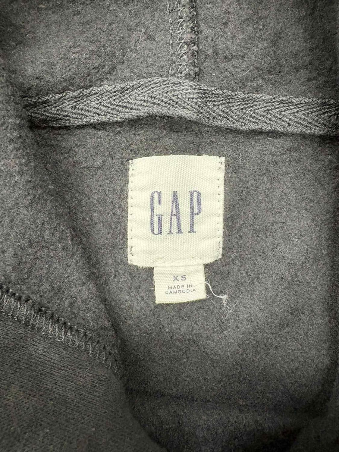 Gap 갭 블랙 폭닥 스웨트셔츠 후드티(XS) 상품이미지4