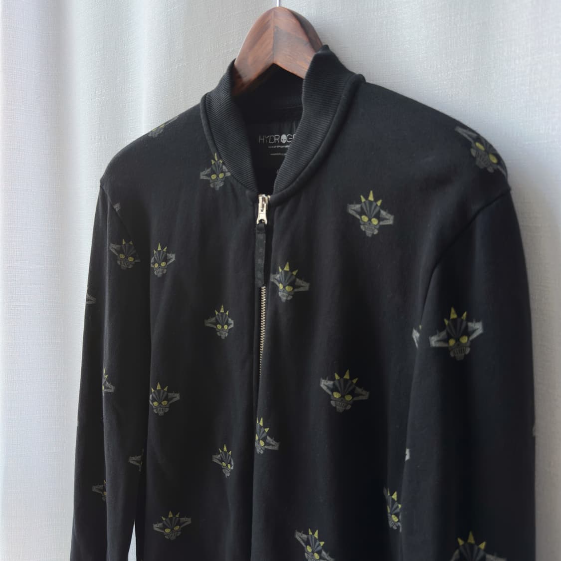 하이드로겐 로봇 스컬 프린팅 블루종 블랙 L 상품이미지5