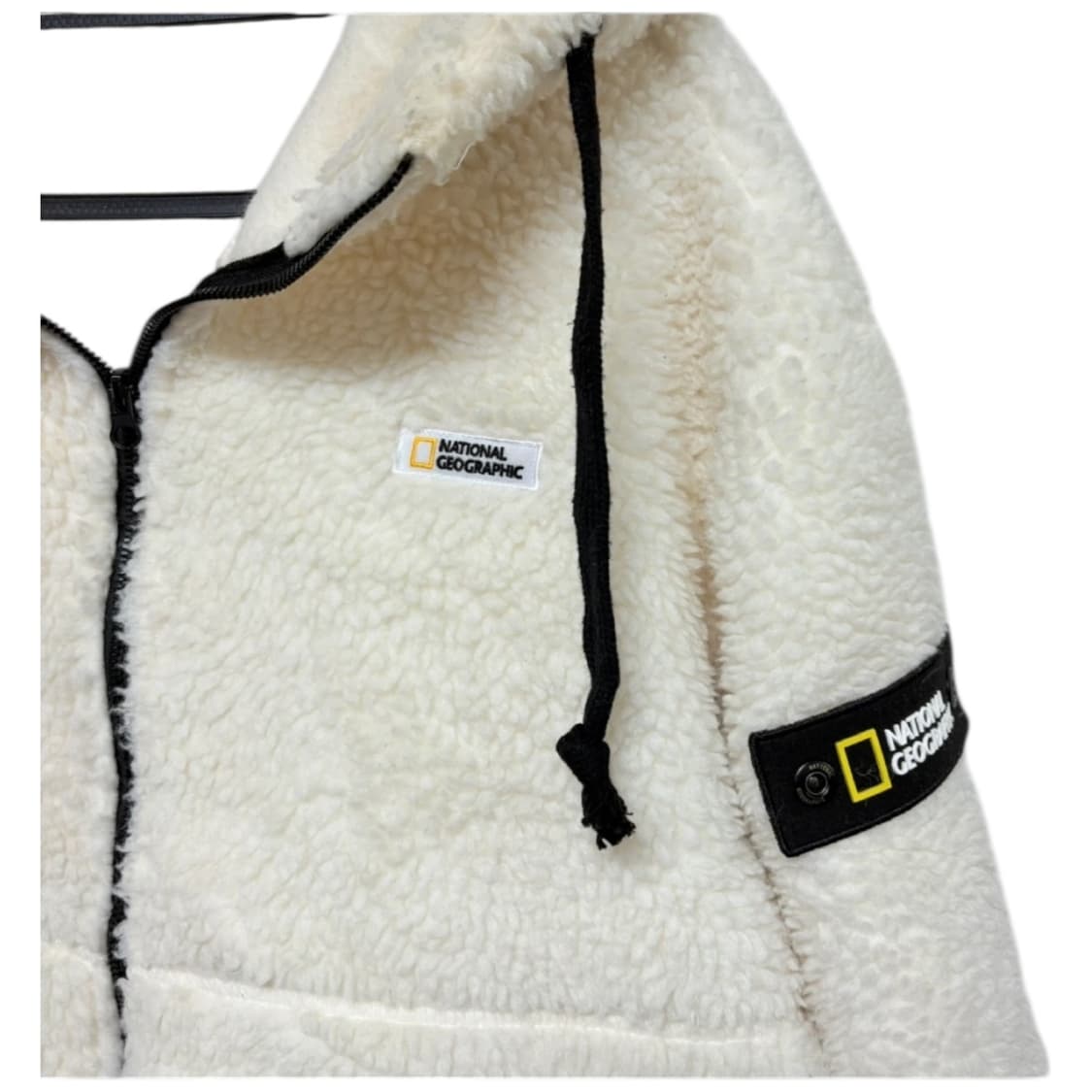 내셔널지오그래픽 아이보리 뽀글이 후리스 플리스자켓 상품이미지2
