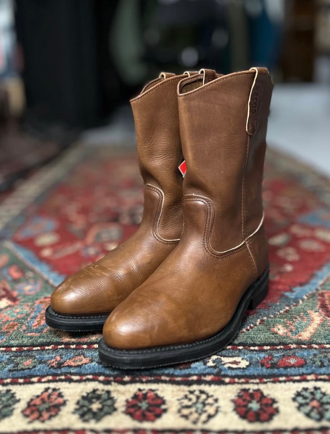 90‘s OG USA 레드읭 페코스 웨스턴 카우보이 부츠 상품이미지1