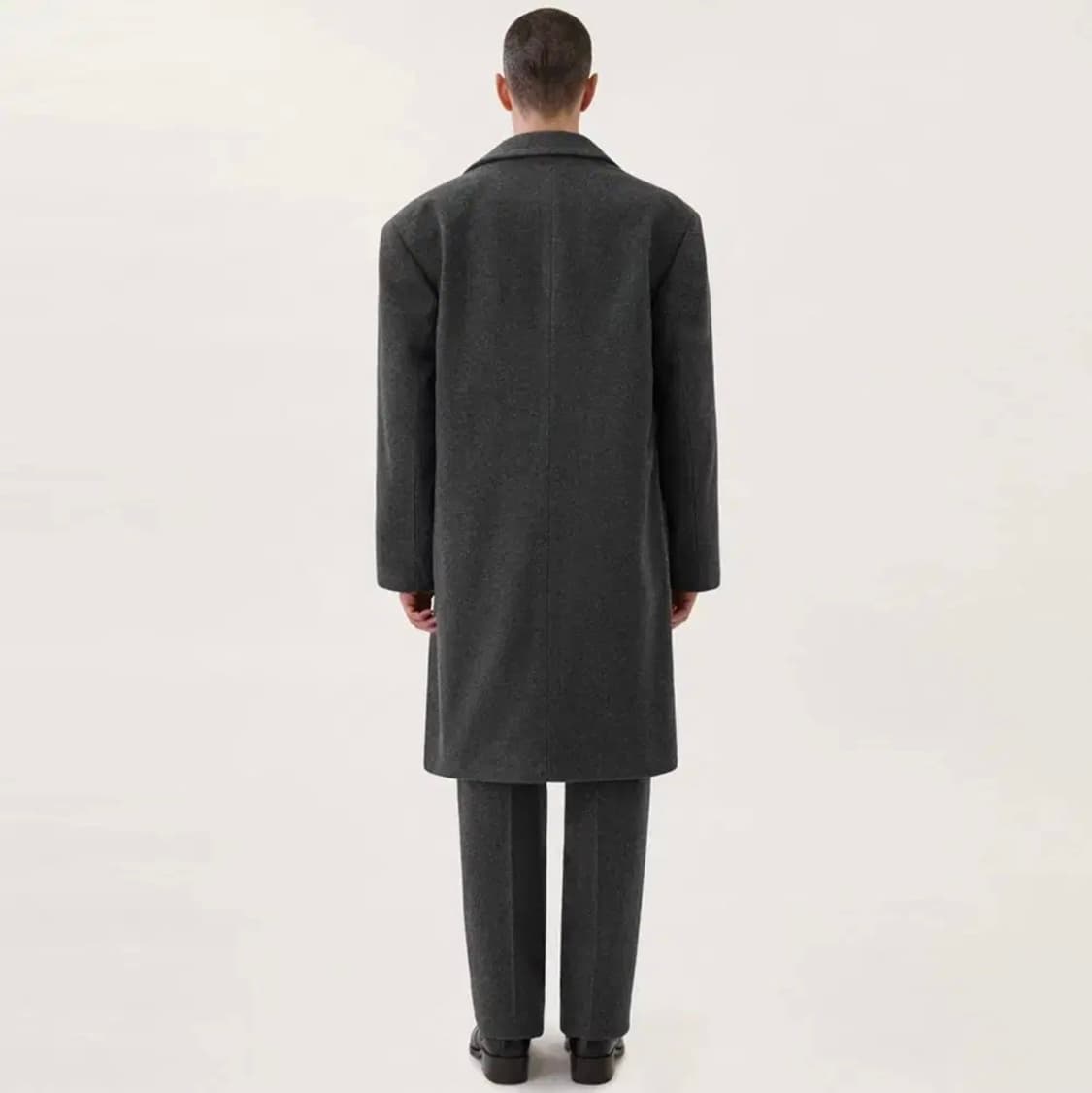 르메르 코트 소프트 펠트 울 체스터필드 코트 그레이 신 (오버사이즈 핏) 상품이미지9