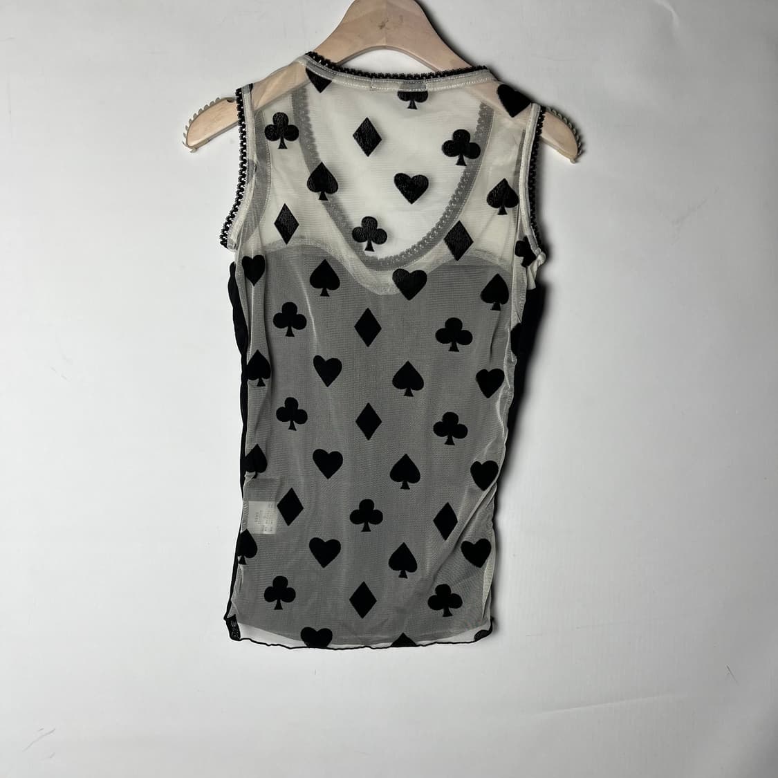 [Onespo] 포커 시스루 슬리브리스 상품이미지2