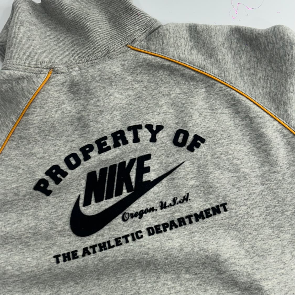 Nike 나이키 벨벳로고 백포인트 그레이 집업 상품이미지7