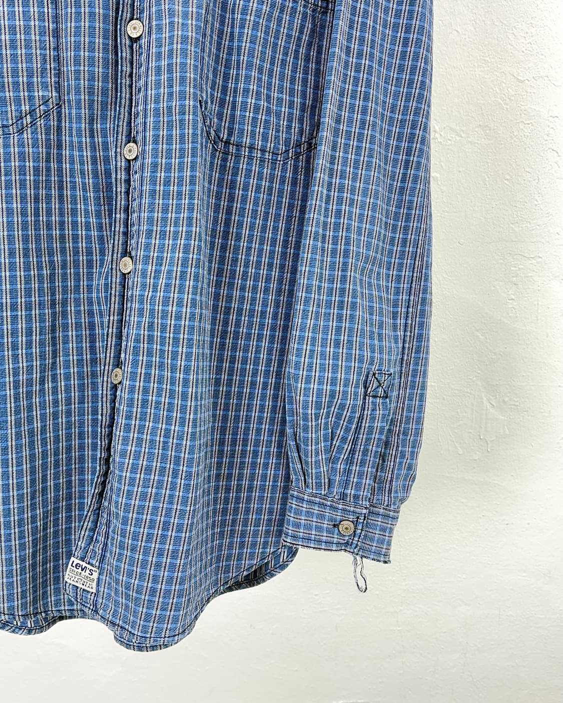 리바이스 90s 블루 스트라이프 컨스트럭션 투 포켓 셔츠 상품이미지5