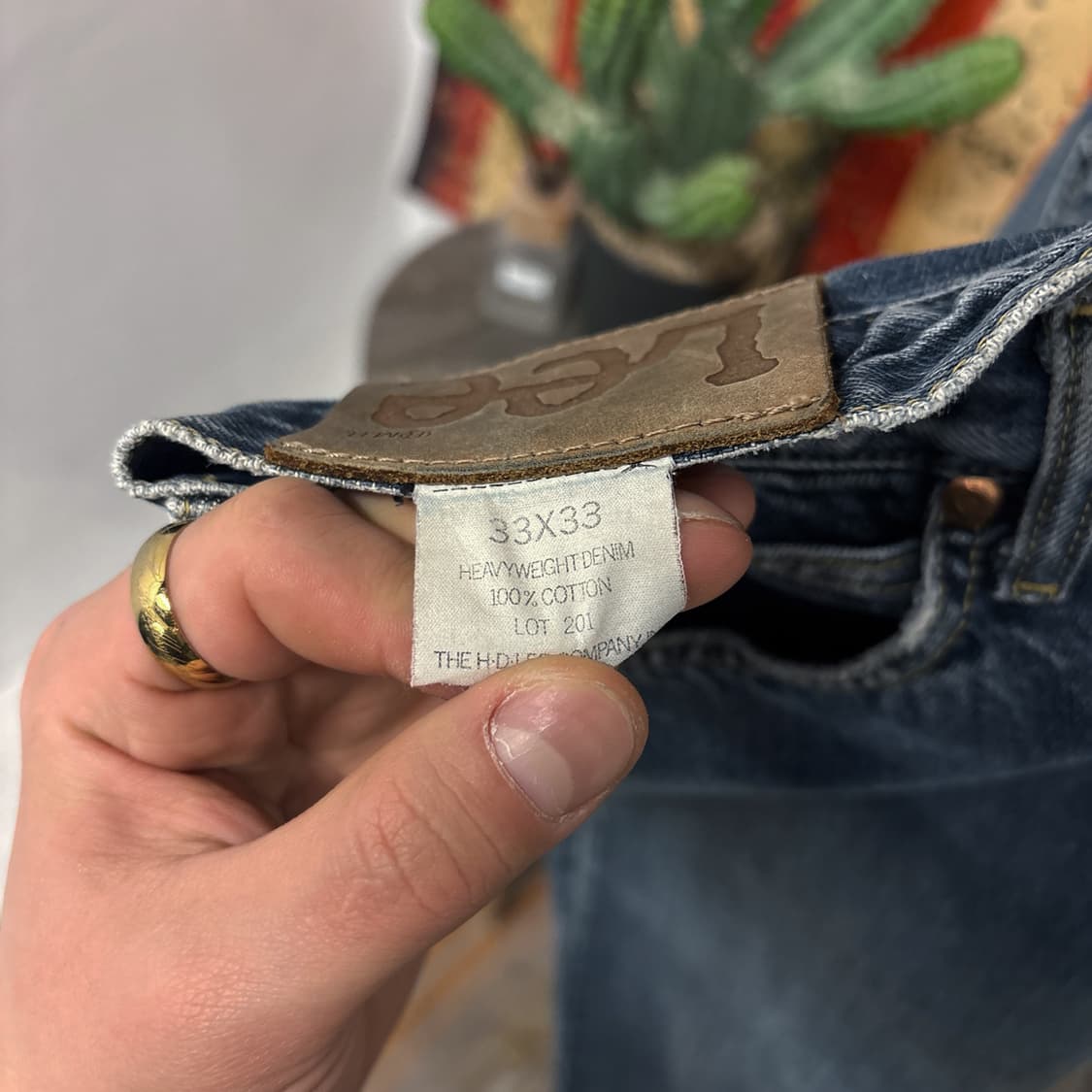 90~00s 리 라이더스 샌포라이징 헤비웨이트 데님팬츠 N1194   상품이미지9