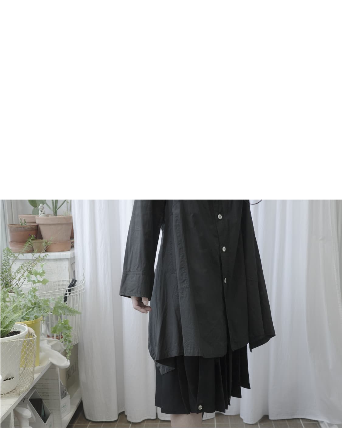 high-necked black dress 상품이미지6