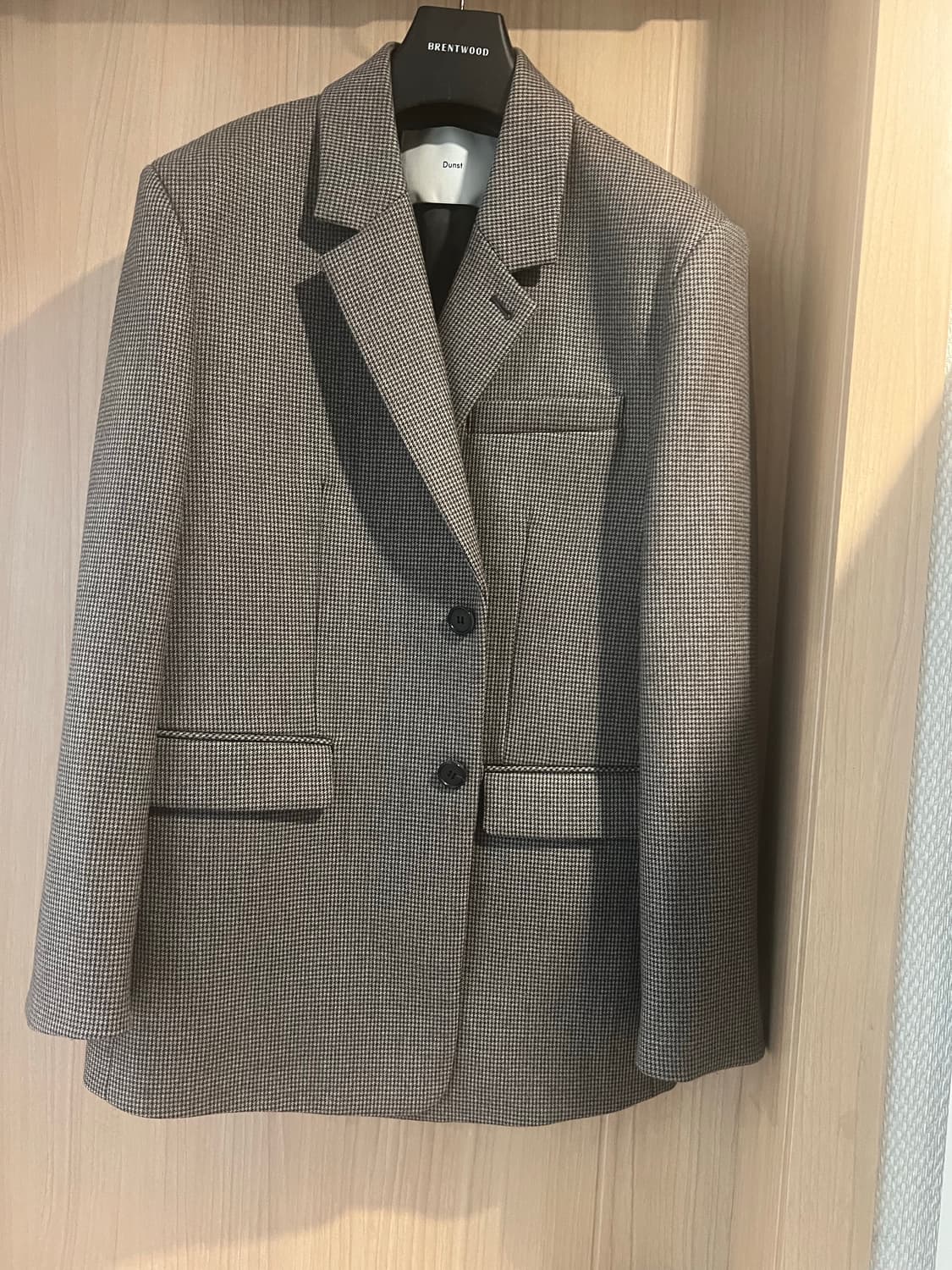 던스트 체크 울 블레이저 M 상품이미지4