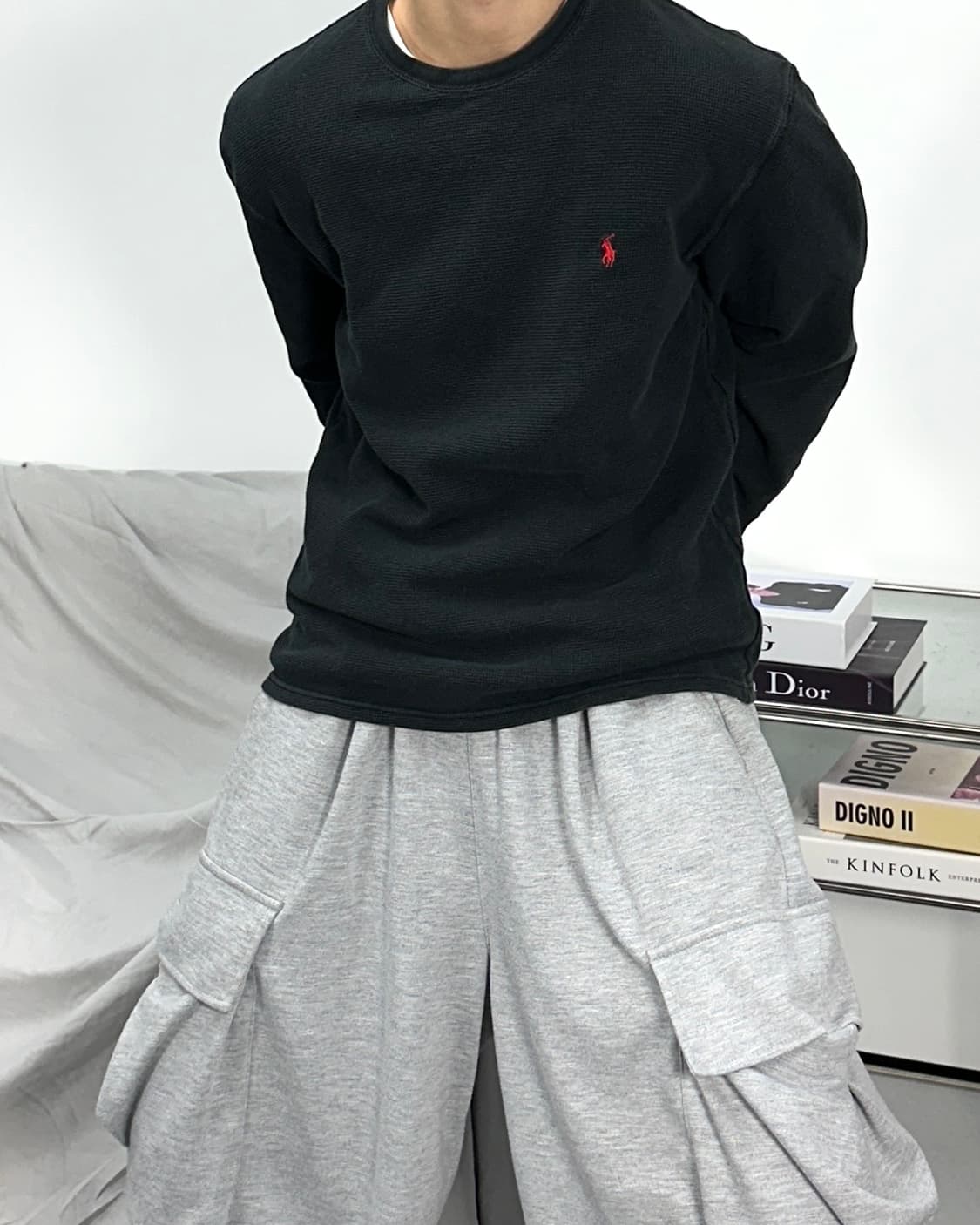 폴로 랄프로렌 레드포니 와플티 L 상품이미지2