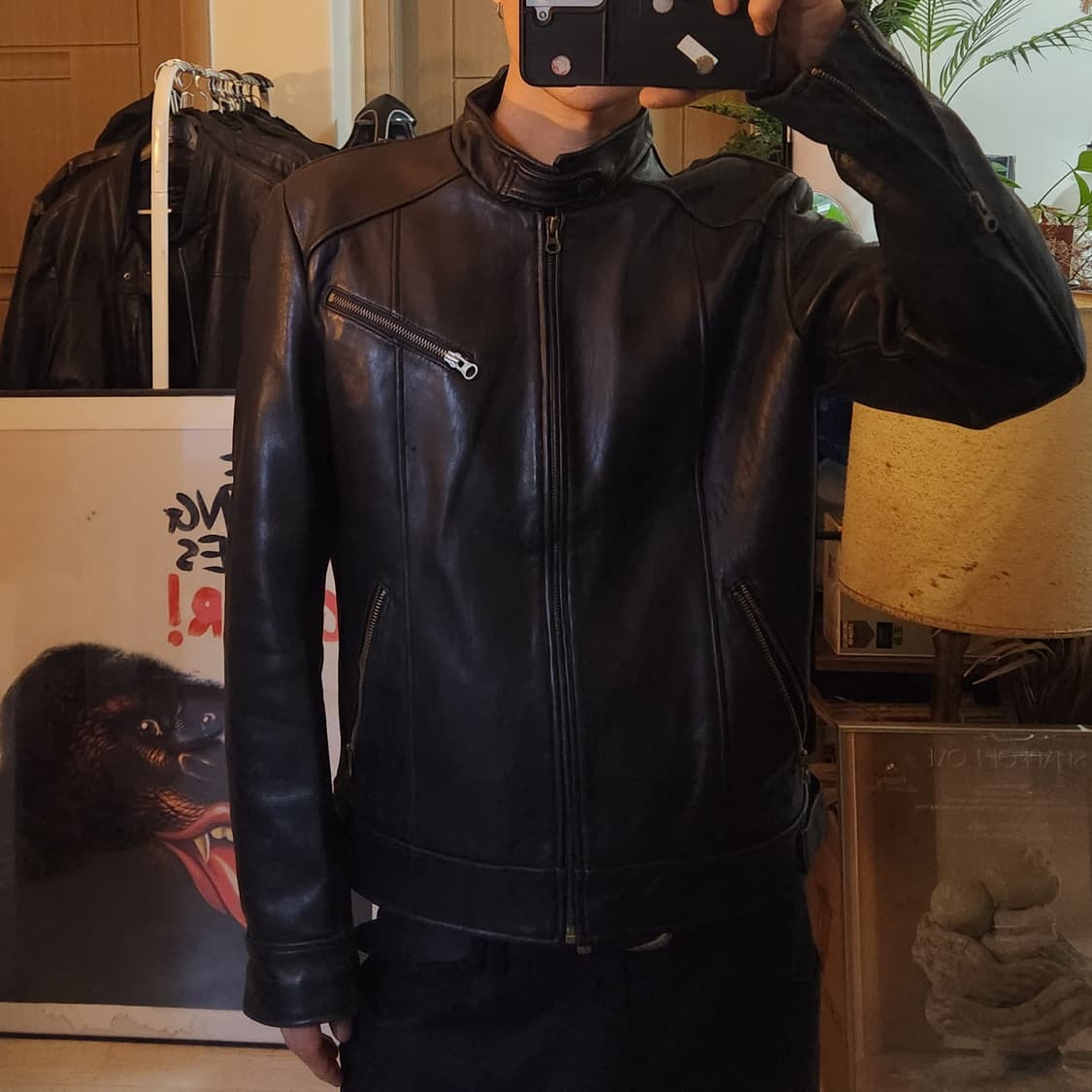 빈티지 램스킨 레더자켓 /쿠어/알렌느/해칭룸/인사일런스/느와르라르메스 상품이미지10