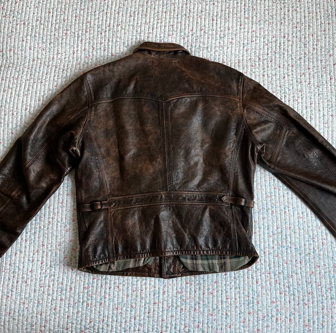 RRL 더블알엘 24ss 더블라이더 딘 모토 레더 가죽 자켓 M 상품이미지5