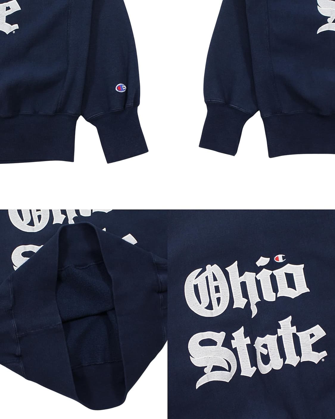 1990s USA 챔피온 리버스위브 스웻셔츠 오하이오 빈티지 미국제 상품이미지5