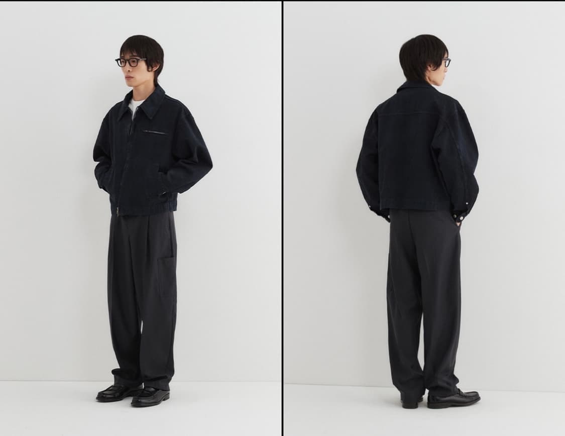 W/- (윗) 워크자켓 네이비 상품이미지2