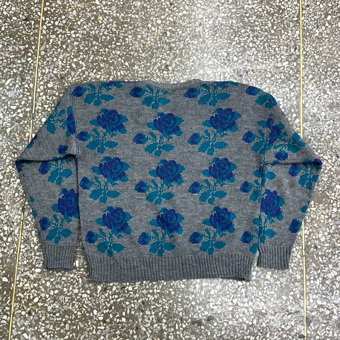 90s USA 빈티지 아크릴 니트 스웨터 38(XL) 상품이미지3