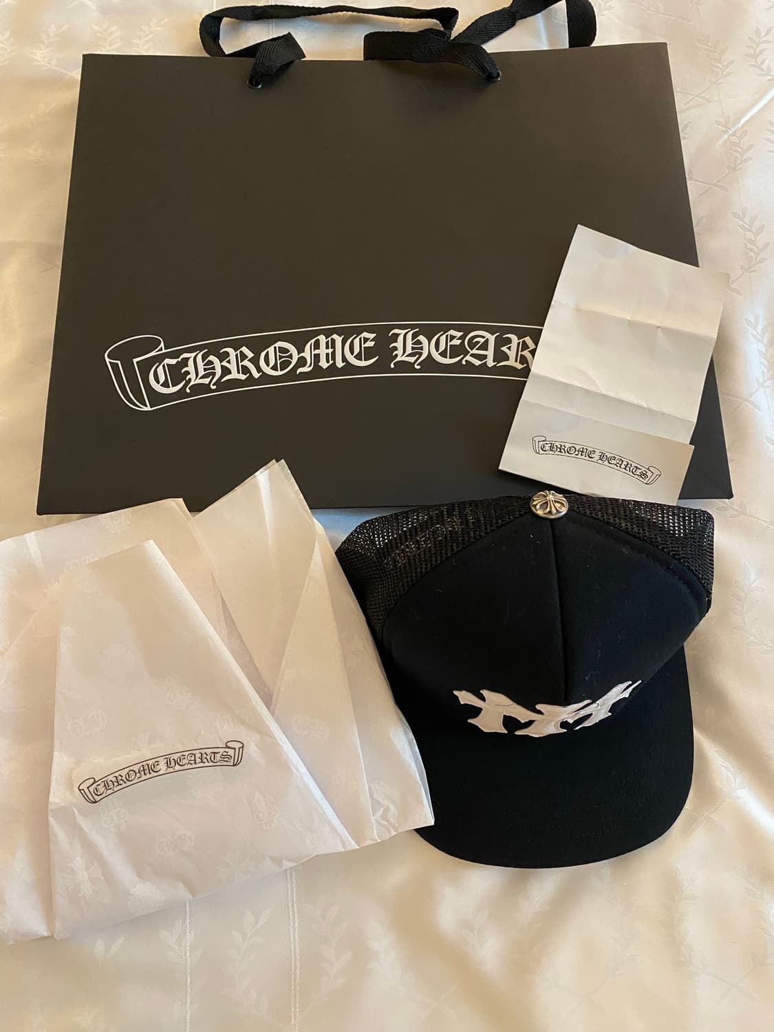 (새제품) 크롬하츠 세메터리 트러커 햇 블랙 상품이미지1