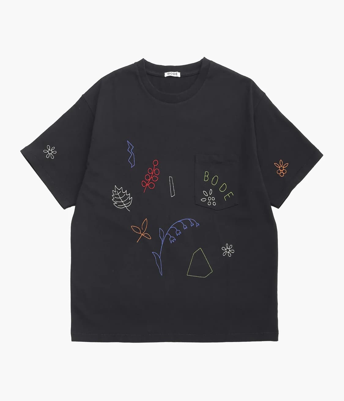 [M] BODE EMBROIDERED FIELD GUIDE TEE 상품이미지1