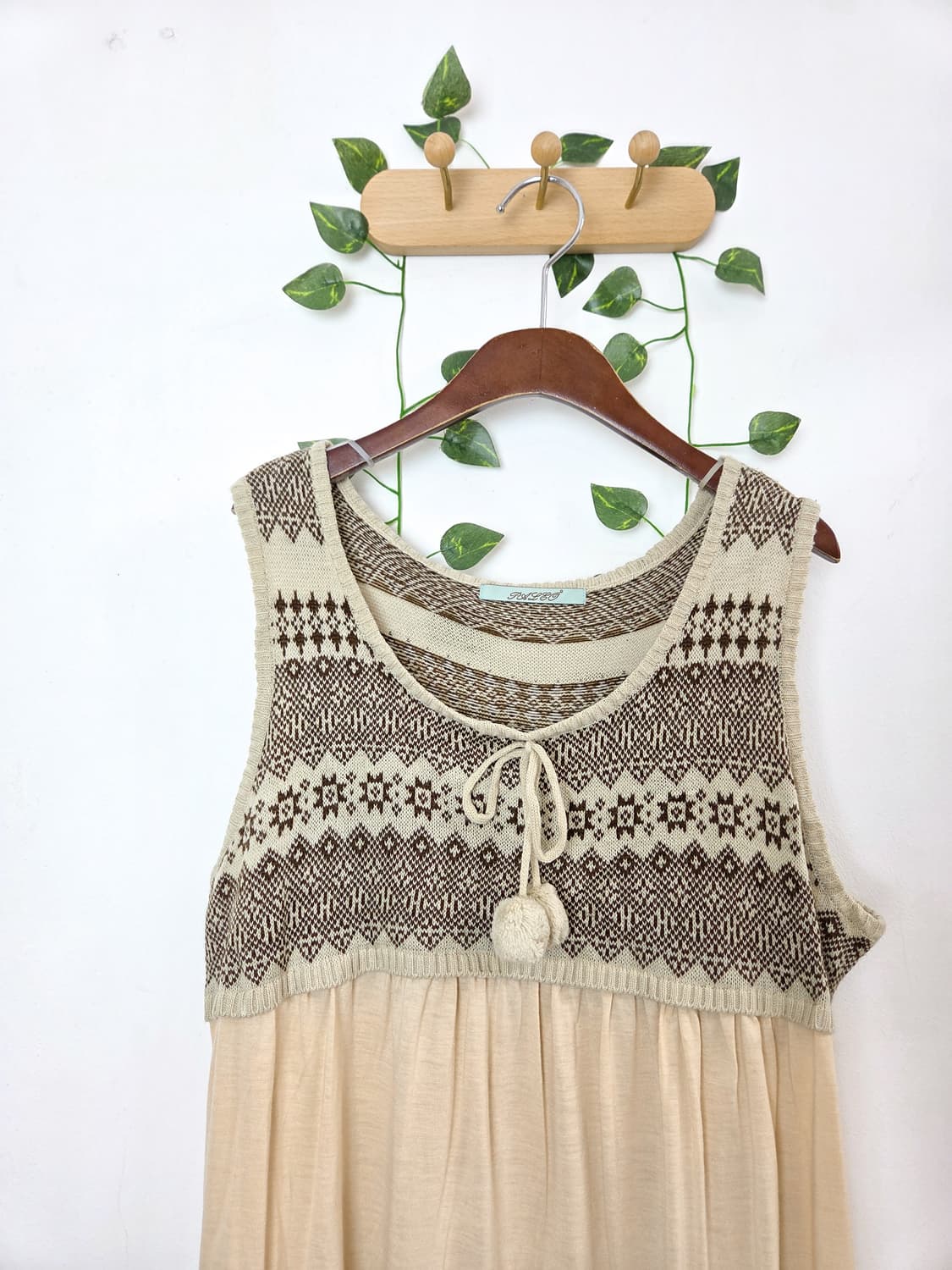 초코바나나 니트 원피스 상품이미지2