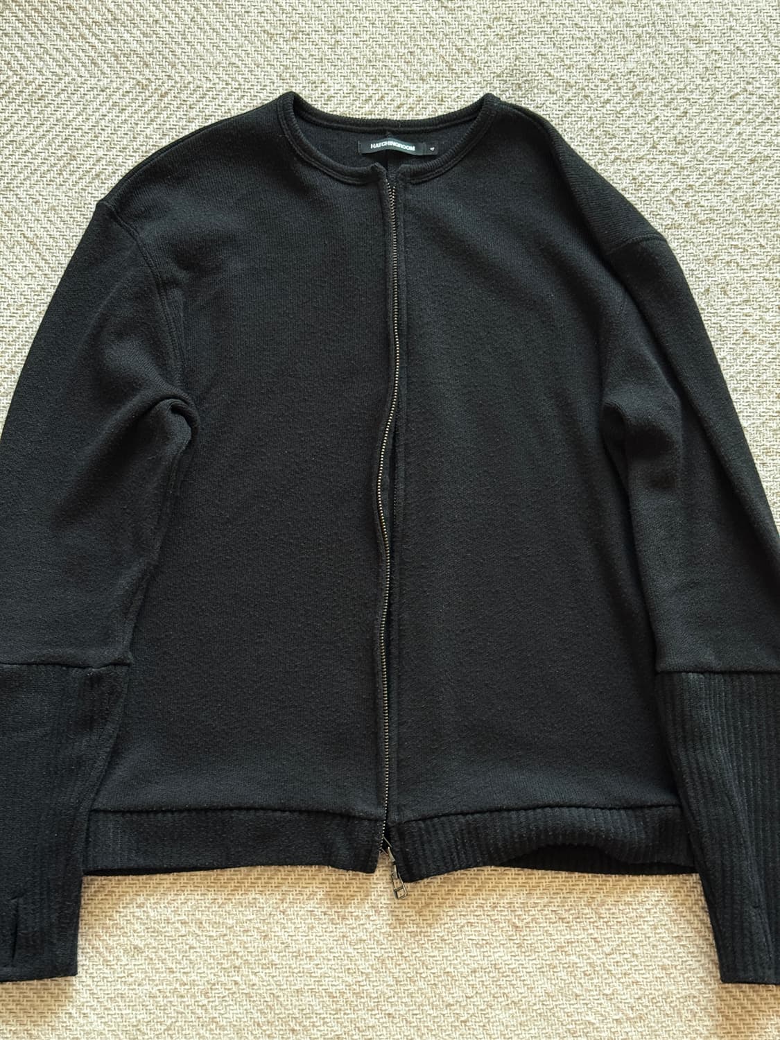 (4) 해칭룸 레이어 가디건 애쉬블랙 초판 상품이미지1