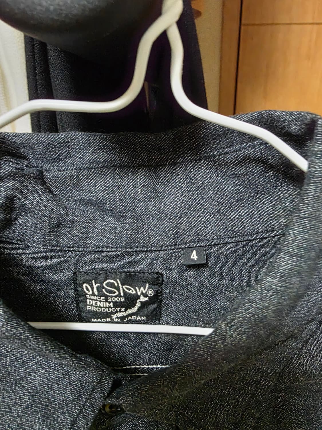 오어슬로우 워크셔츠 블랙 4사이즈 판매 상품이미지3