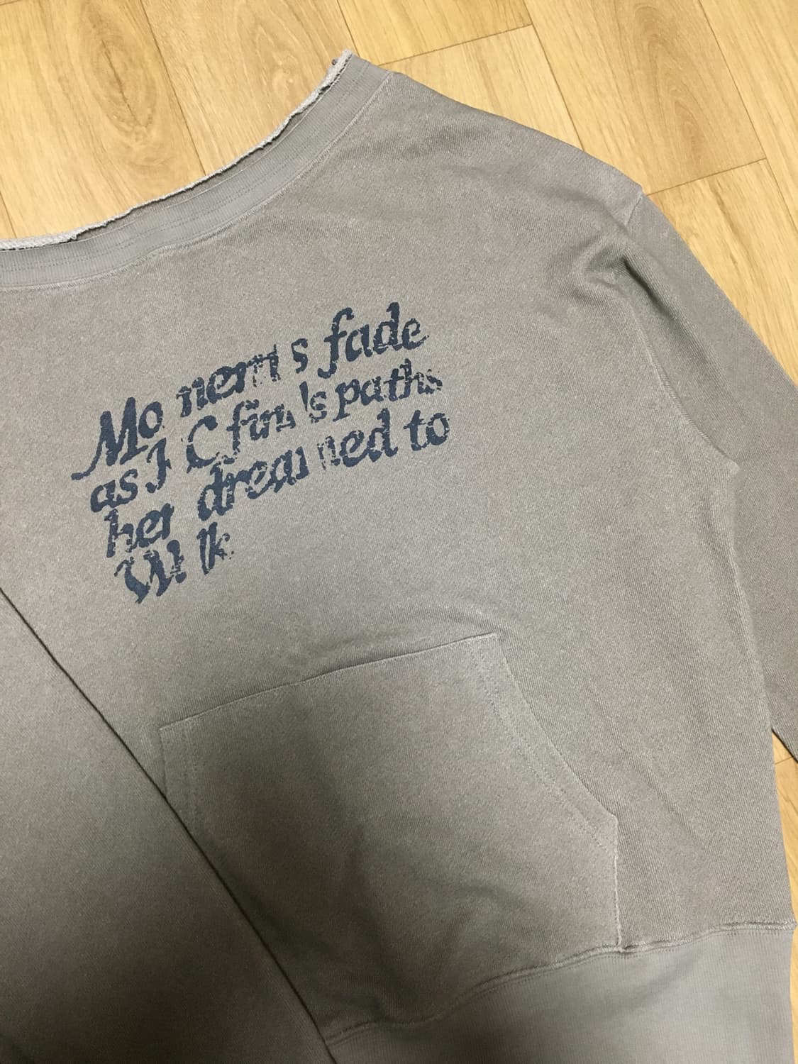 워시드 오프숄더 스웻셔츠 상품이미지4