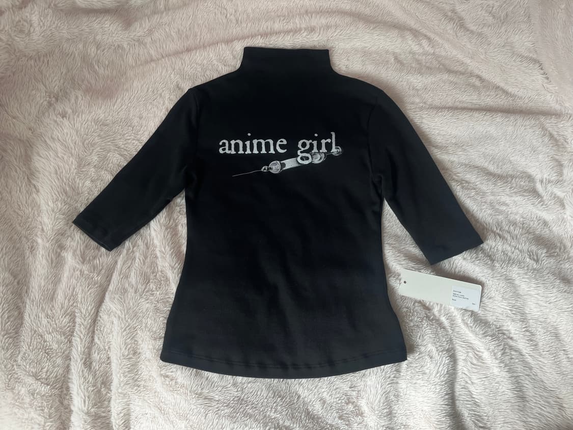 본네 Anime mock neck top (Black) 상품이미지3