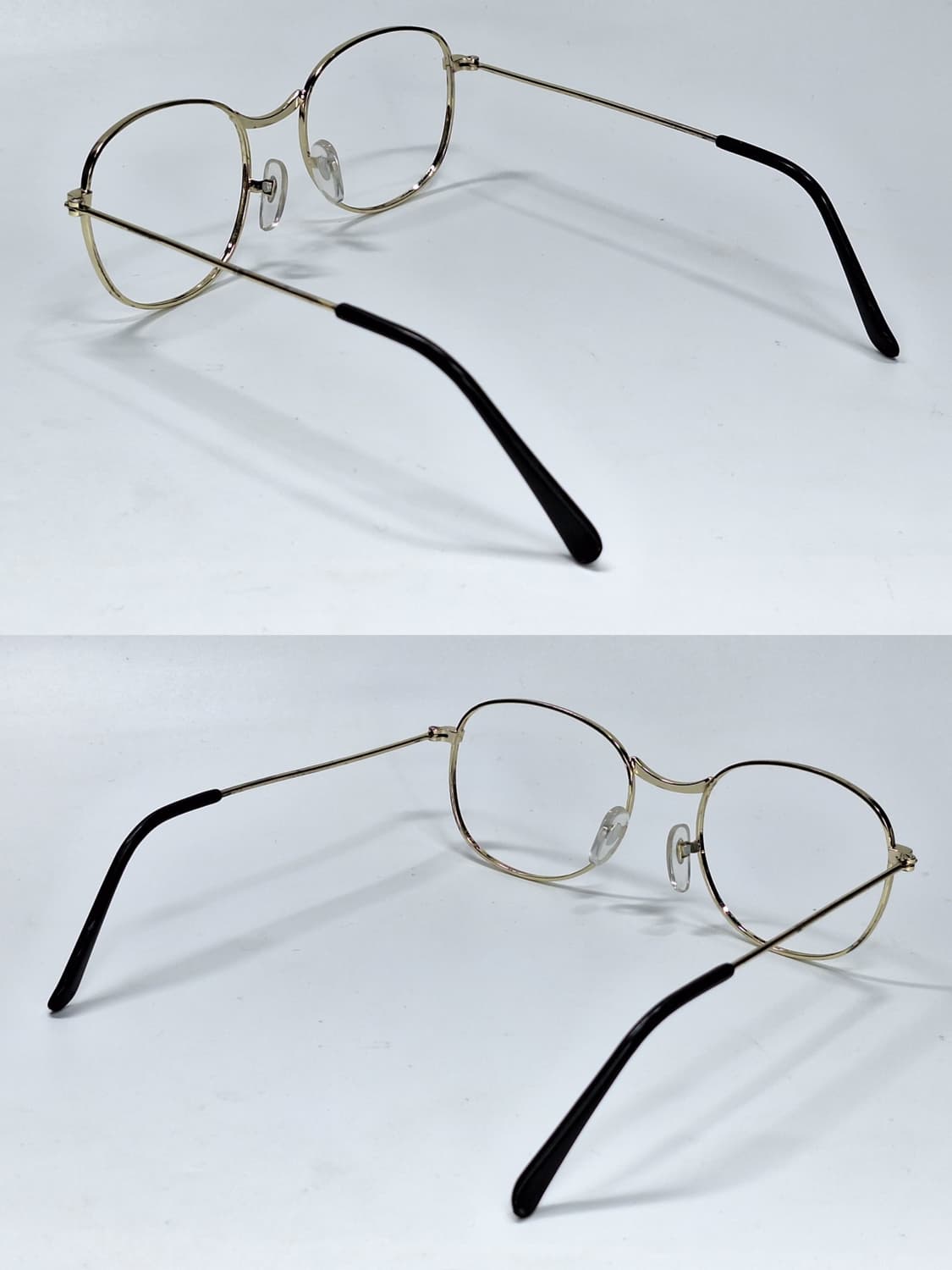 80s 일본 빈티지 소프트 스퀘어 메탈 안경테 128mm 클래식 레트로  상품이미지6