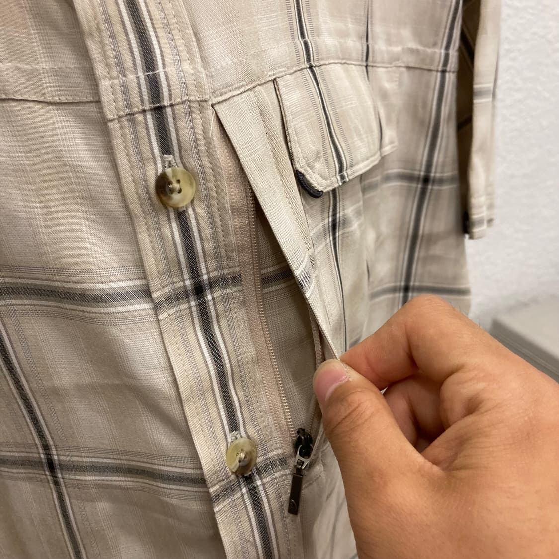 노스페이스 체크 반팔 셔츠 상품이미지5