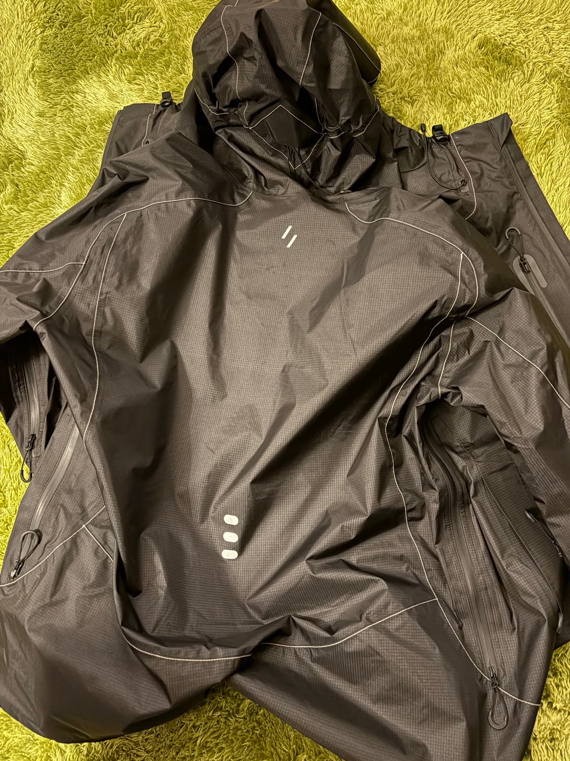 웰터익스페리먼트 3layer 리플렉티브 스티치 바막 / 3size 블랙 상품이미지5