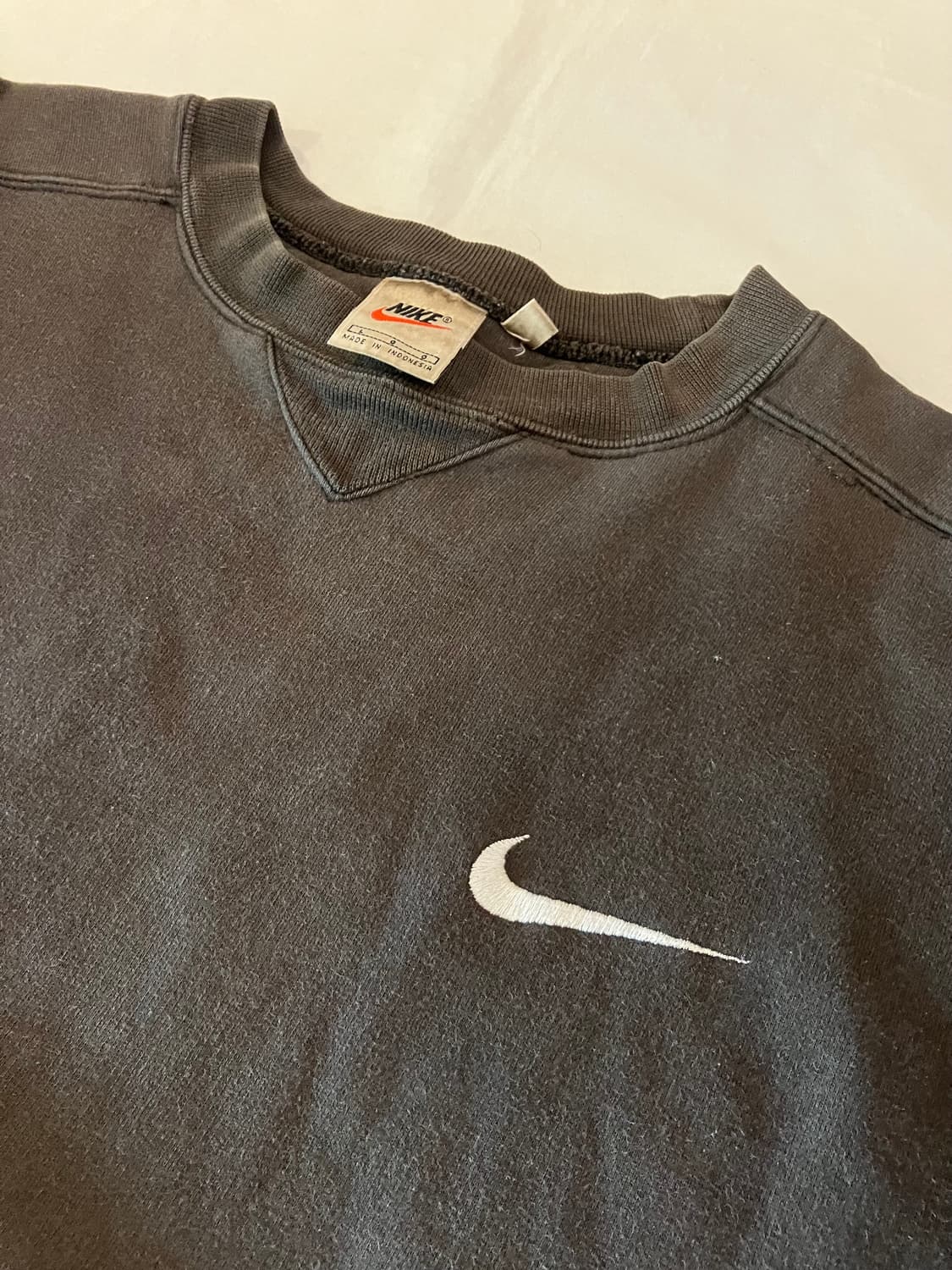 90s 나이키 스우시 카키 올리브 스윗셔츠 맨투맨 상품이미지2