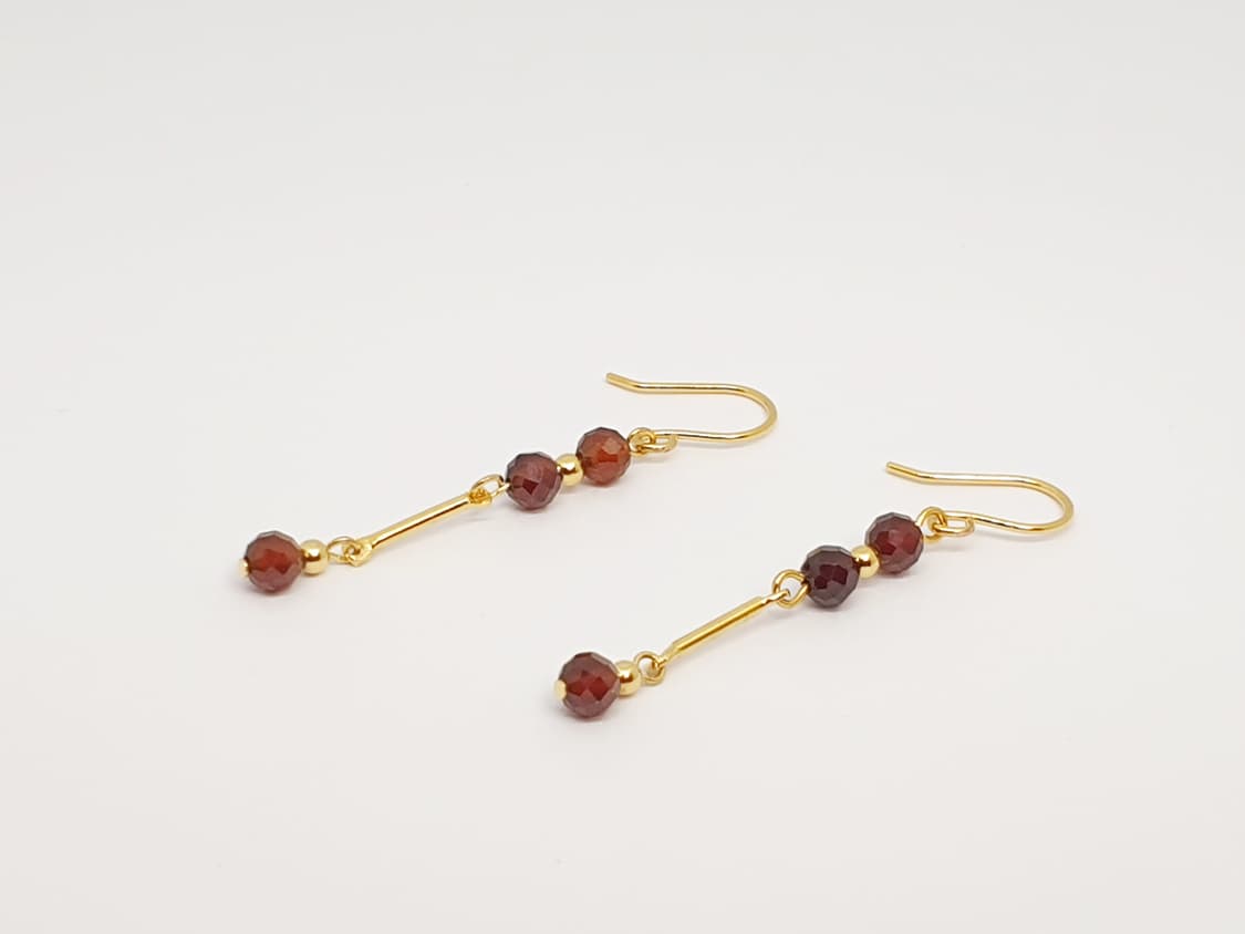 헤소나이트 가넷 귀걸이 상품이미지2