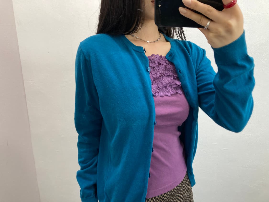 유니클로 블루 가디건 상품이미지1